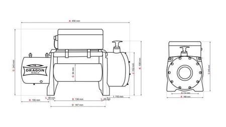 12 V ELEKTRISCHER WINSCH DWM 8000 HD - 3629 kg