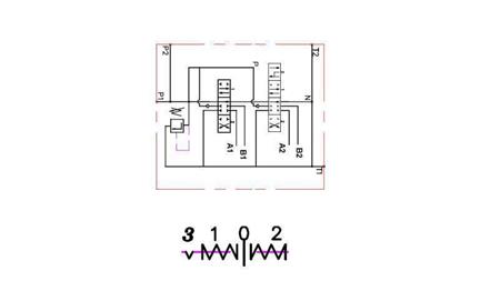 HYDRAULIKVENTIL 2xP40 + SCHWIMMSTELLUNG