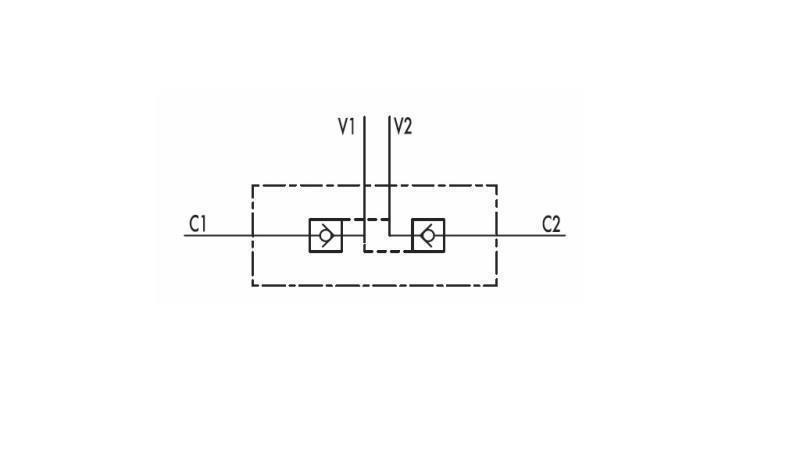 VALVOLA BLOCCO VBPDE 3/8 - 35lit CON TUBI - schema