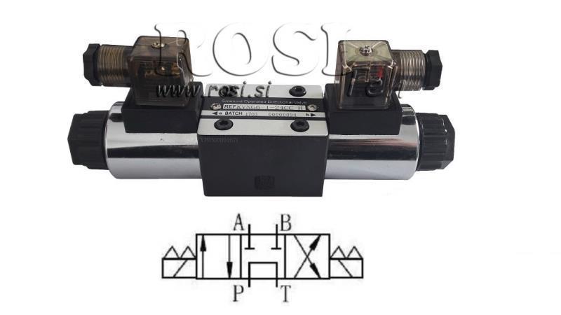 HIDRAULISKĀ ELEKTROMAGNĒTISKĀ VĀRSTA CETOP 3 12/24/230V N2