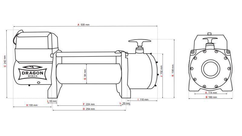 24 V VERRICELLO ELETTRICO DWT 14000 HD - 6350 kg