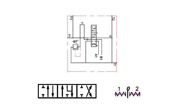 VADU SHĒMA 1xP40 HIDROMOTORS