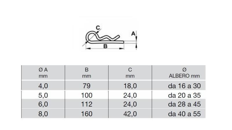 FEDERVORSTECKER 4 mm (12 Stück)